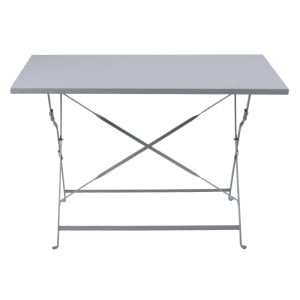 Table de Terrasse Pliable Grise - 1100 x 700 mm - Bolero