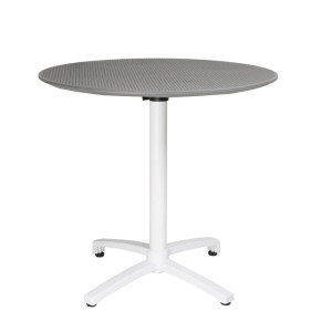 Table Pliante Ronde en PP - 800 mm - Gris Foncé - Bolero