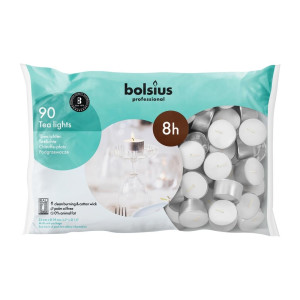 Teelichter 8 h - Ø 39 mm - Packung mit 90 - Bolsius