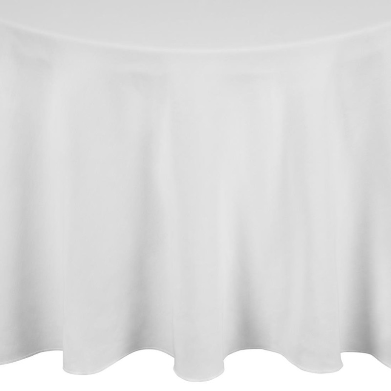 Round White Tablecloth Mitre Essentials 2300mm - Elegance and Quality