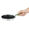 Non-stick Aluminium Frying Pan with Green Handle - Ø200mm Hygiplas: Professional cooking made easy!