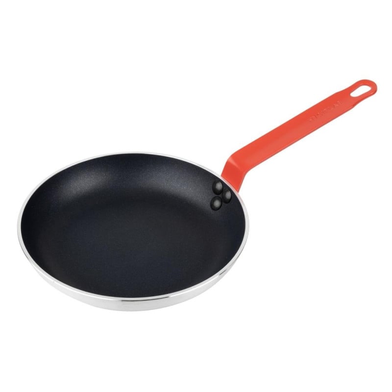 Aluminium Non-Stick Frying Pan with Red Handle Ø 240mm Hygiplas