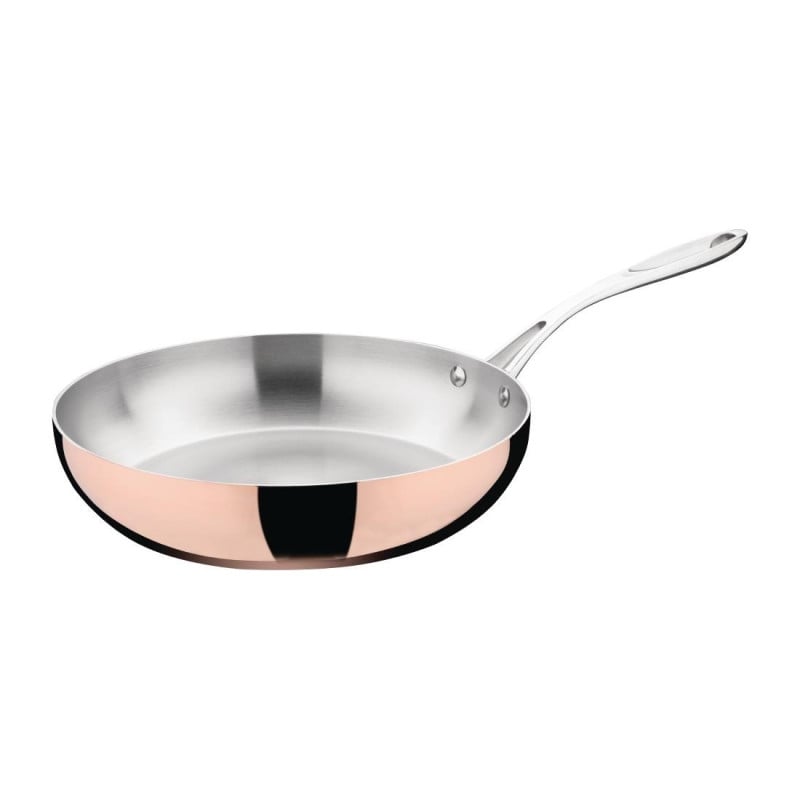 Triple Wall Copper Induction Pan 280x60 mm Vogue: Exceptional cooking performance