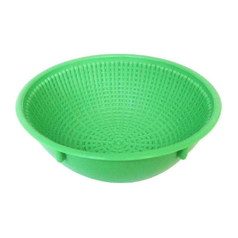 Round Green Fermentation Basket - 500g Schneider: Perfect homemade or bakery bread!