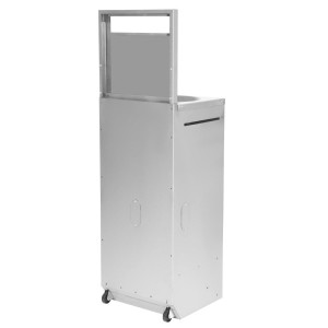 Lave-mains Mobile Vogue 12,5 L en inox 430 - Hygiène et praticité