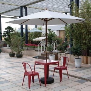 Round Grey 3m Bolero Parasol - Elegance and UV Protection