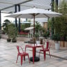 Round Grey 3m Bolero Parasol - Elegance and UV Protection