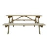 Elegant and sturdy 1.5m wooden picnic table