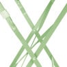 Folding square table Bolero light green 600 mm steel