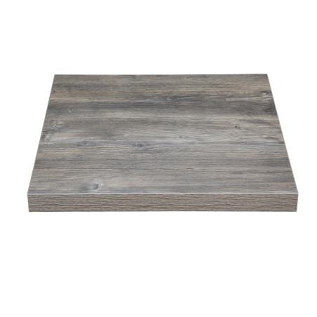 Square Grey Melamine Table Top 700mm Bolero: Resistant and Versatile