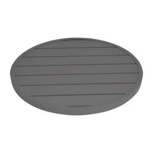 Round Dark Grey Aluminium Table Top 580 mm Bolero - Modern Style & Durability