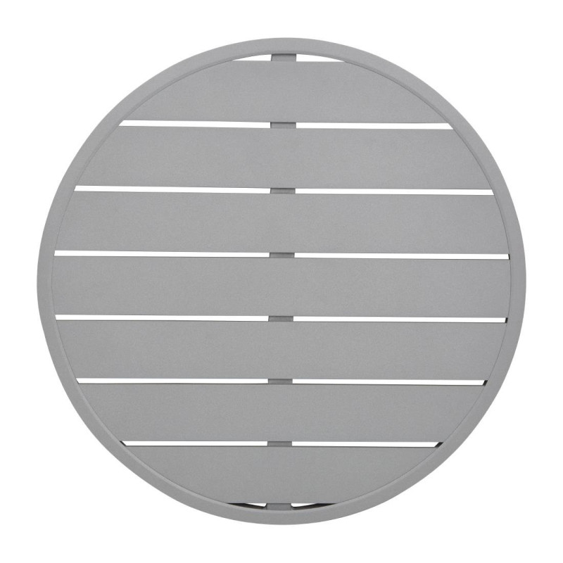 Round Aluminum Light Gray Table Top 580mm Bolero - Modern Style