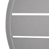 Plateau de Table Rond Aluminium Gris Clair 580mm Bolero - Style Moderne