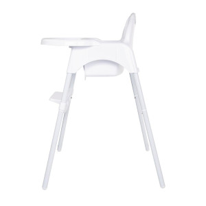 High Chair Baby White Glossy Bolero - Safety and Comfort