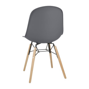 Dunkelgrauer Arlo Stuhl - 2er-Set Bolero: Komfort, Robustheit und Eleganz