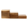 Erhöhungen aus Akazie 50/100/150mm - Set von 3 Olympia - Akazienholz & Präsentationshöhe