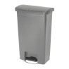 Grauer Frontpedal-Mülleimer 50L - Hygienisch & Praktisch | Rubbermaid