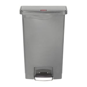 Poubelle à Pédale Frontale Grise 50L - Hygiénique & Pratique | Rubbermaid