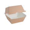 Compostable Small Hamburger Boxes 112mm - Pack of 150 Kraft Fiesta