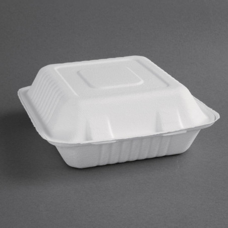 Boîtes compostables Bagasse 223mm - Lot de 200, écoresponsables