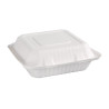 Compostable hinged lid boxes made of Bagasse 236mm - Pack of 200