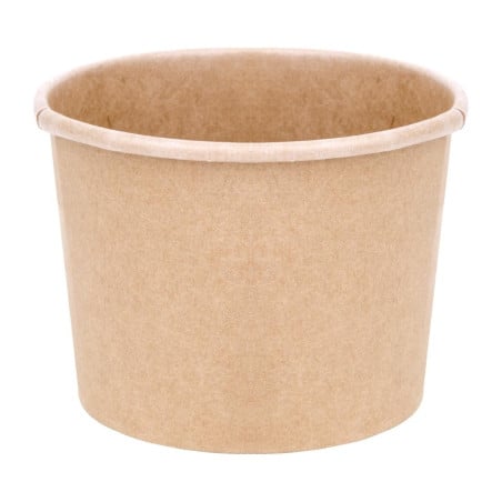 Soup Pots 340 ml 98 mm - Pack of 500 in Kraft Cardboard