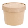 Soup Pots 340 ml 98 mm - Pack of 500 in Kraft Cardboard