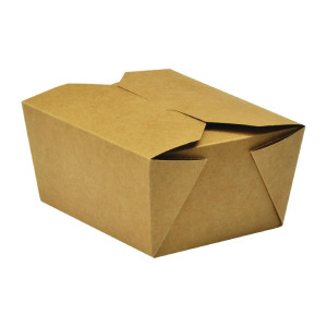 Kompostierbare Karton-Lebensmittelboxen Nr.1 700 ml - Packung mit 450 - Vegware Eco