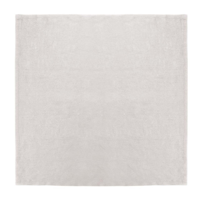 Servietten aus Leinen Natur 400 x 400 mm - 12er-Pack Olympia: Eleganz und Qualität