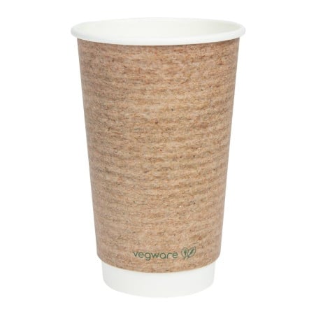 Double Wall Compostable Hot Drinks Cups 455 ml - Pack of 500 by Vegware