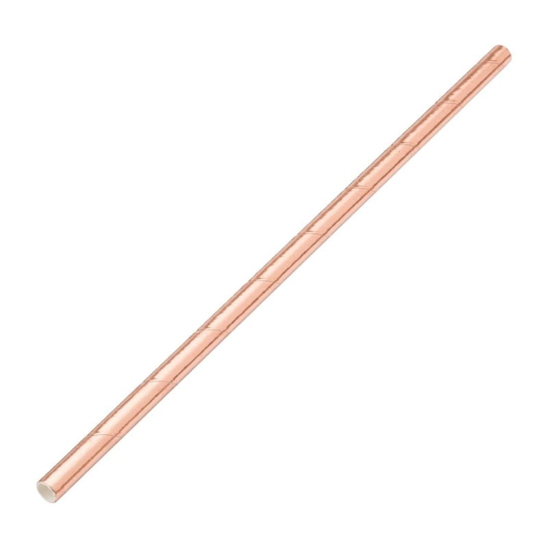 Biodegradable Copper Paper Straws Utopia - Pack of 250: Commit to the environment!