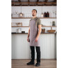 Apron Bib in Washed Grey Cotton: Comfort and Culinary Style