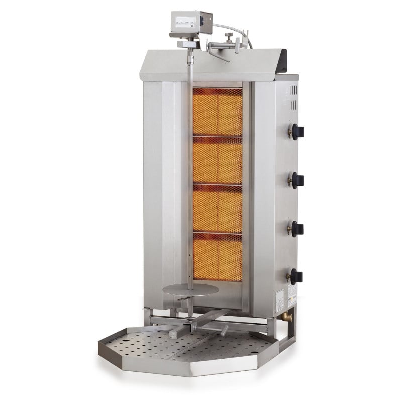Gas-Kebab-Grill - 4 Heizbereiche - CombiSteel Gas-Kebab-Grill - 4 Heizbereiche - CombiSteel