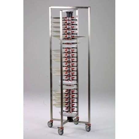 Folding Plate Rack Trolley - 48 Levels - CombiSteel