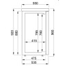 Arrière-Bar Réfrigéré à 3 Portes Pleines - 500 L - CombiSteel