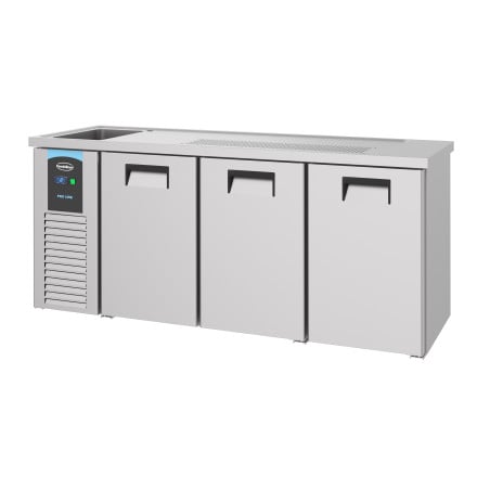 3-Door Beer Cooler - Left Tap - CombiSteel