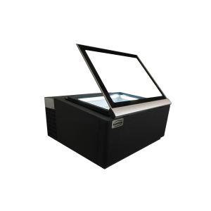 Black Countertop Ice Cream Display Freezer - Static - 3 x 5 L - CombiSteel