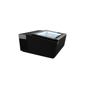 Black Countertop Ice Cream Display Freezer - Static - 3 x 5 L - CombiSteel