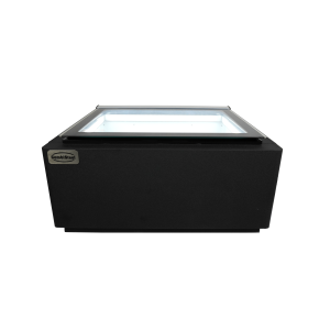 Black Countertop Ice Cream Display - Static - 3 x 5 L - Customer Side - CombiSteel