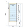 Negative Refrigerated Cabinet - Static Cooling - 353 L - CombiSteel