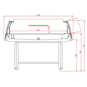 Ilot Réfrigéré avec Couvercle - 190 L - CombiSteel