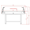 Refrigerated Island with Lid - 190 L - CombiSteel