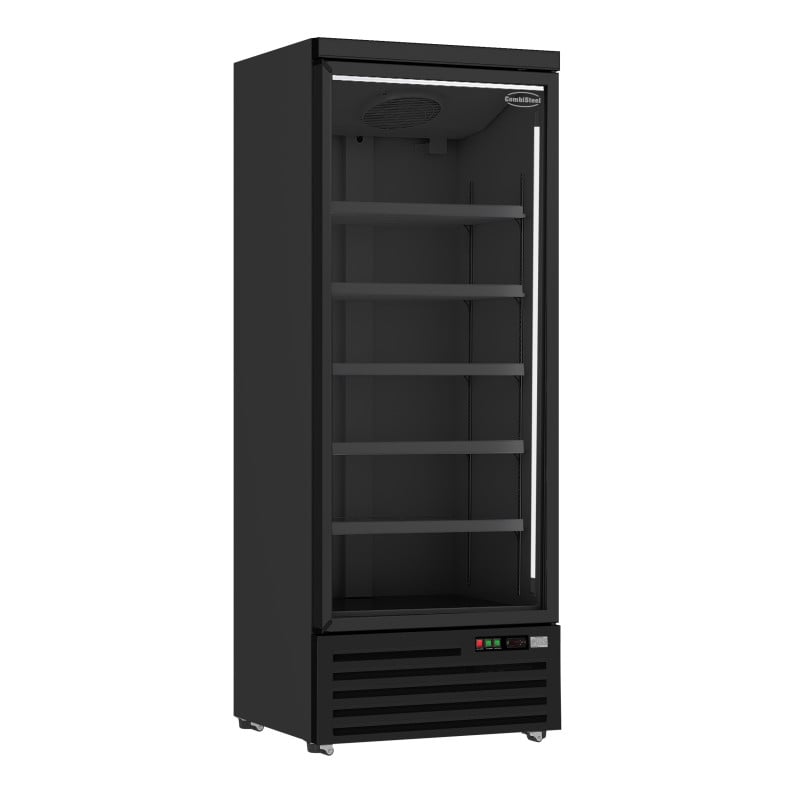 Vitrine Réfrigérée Positive 1 Porte Noire - 600 L | CombiSteel