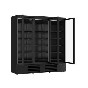 Vitrine Réfrigérée Positive 3 Portes Noir – 1530 L | CombiSteel