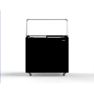 Black Ice Cream Display Case - 6x5 L | CombiSteel: Ideal Presentation and Preservation