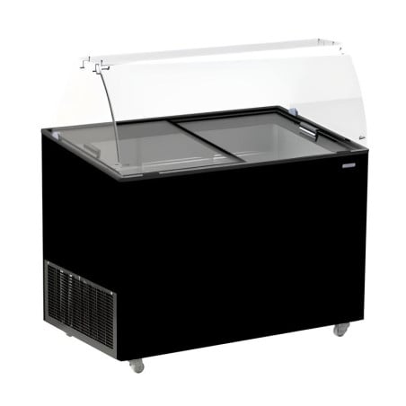 Black Ice Cream Display Case - 8 x 5 L | CombiSteel | Catering Equipment