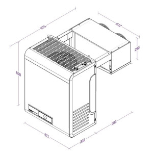 Groupe de Refroidissement Positif pour Chambre Froide - Combisteel 21-36,7 m3