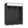 Vitrine Réfrigérée à Boissons 3 Portes Noir 1065 L CombiSteel