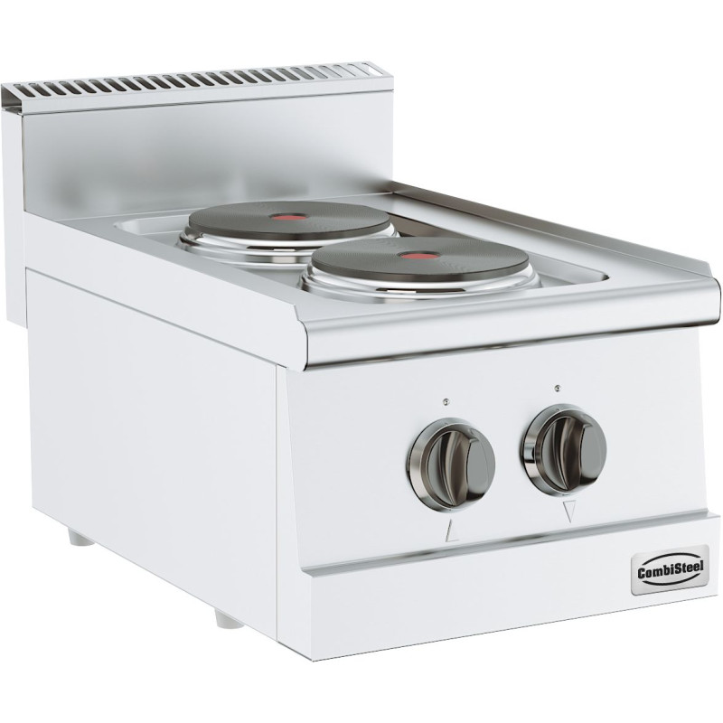 Countertop Stove 600 2 Plates - 3700 W from the CombiSteel Brand: Efficiency and versatility for kitchen professionals.