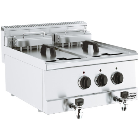 Friteuse Électrique CombiSteel - Puissance 15000 W, Capacité 2x10 L